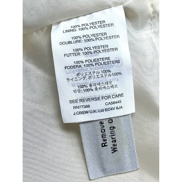 J. CREW Womens SIZE 4 Blurred Ikat Pleated Black/White Printed SKIRT B4435 EUC - Picture 7 of 9